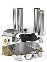 Комплект элементов дымохода TMF ф115 Стандарт